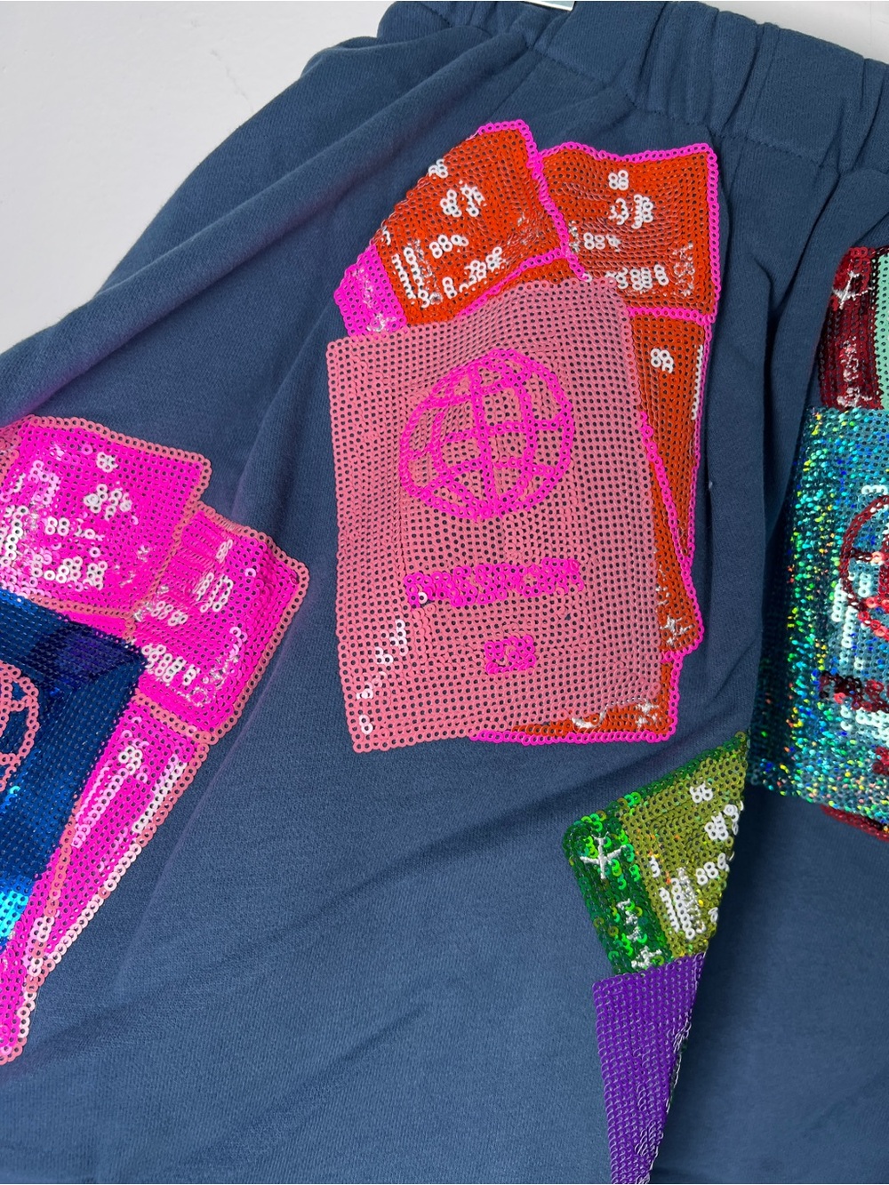 QUEEN OF SPARKLES Blue Passport Skort - Picture 3 of 7